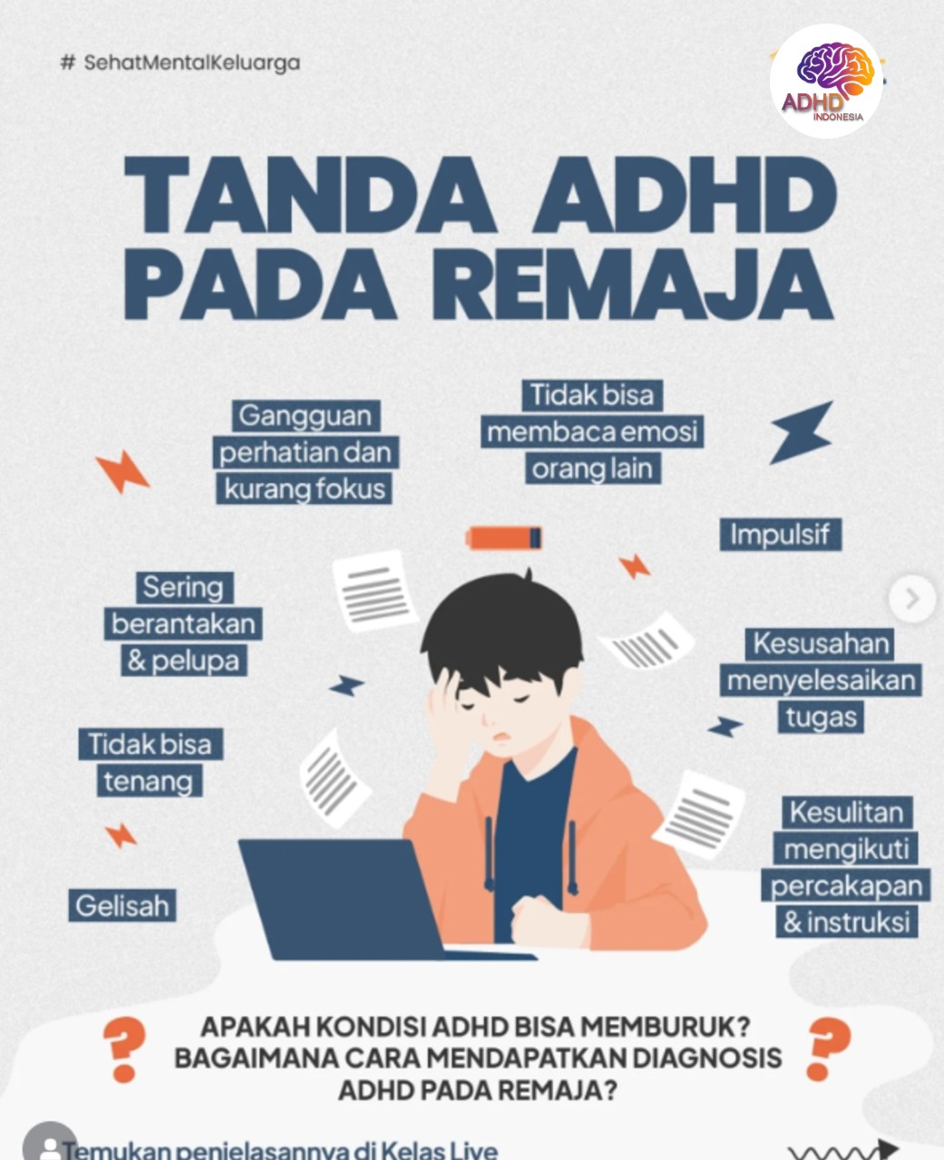 Screening ADHD Non-Diagnostik: Edukasi Awal bagi Orang Tua di Kabupaten Mukomuko