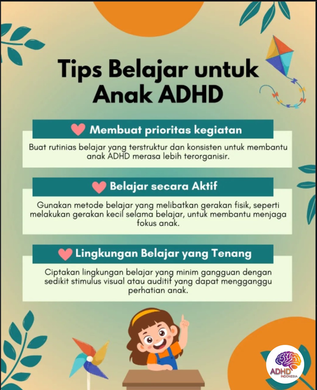 Strategi Belajar yang Cocok untuk Anak ADHD di Kabupaten Mukomuko